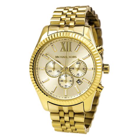 michael kors men's gold watch with crystals|Michael Kors mk 8281.